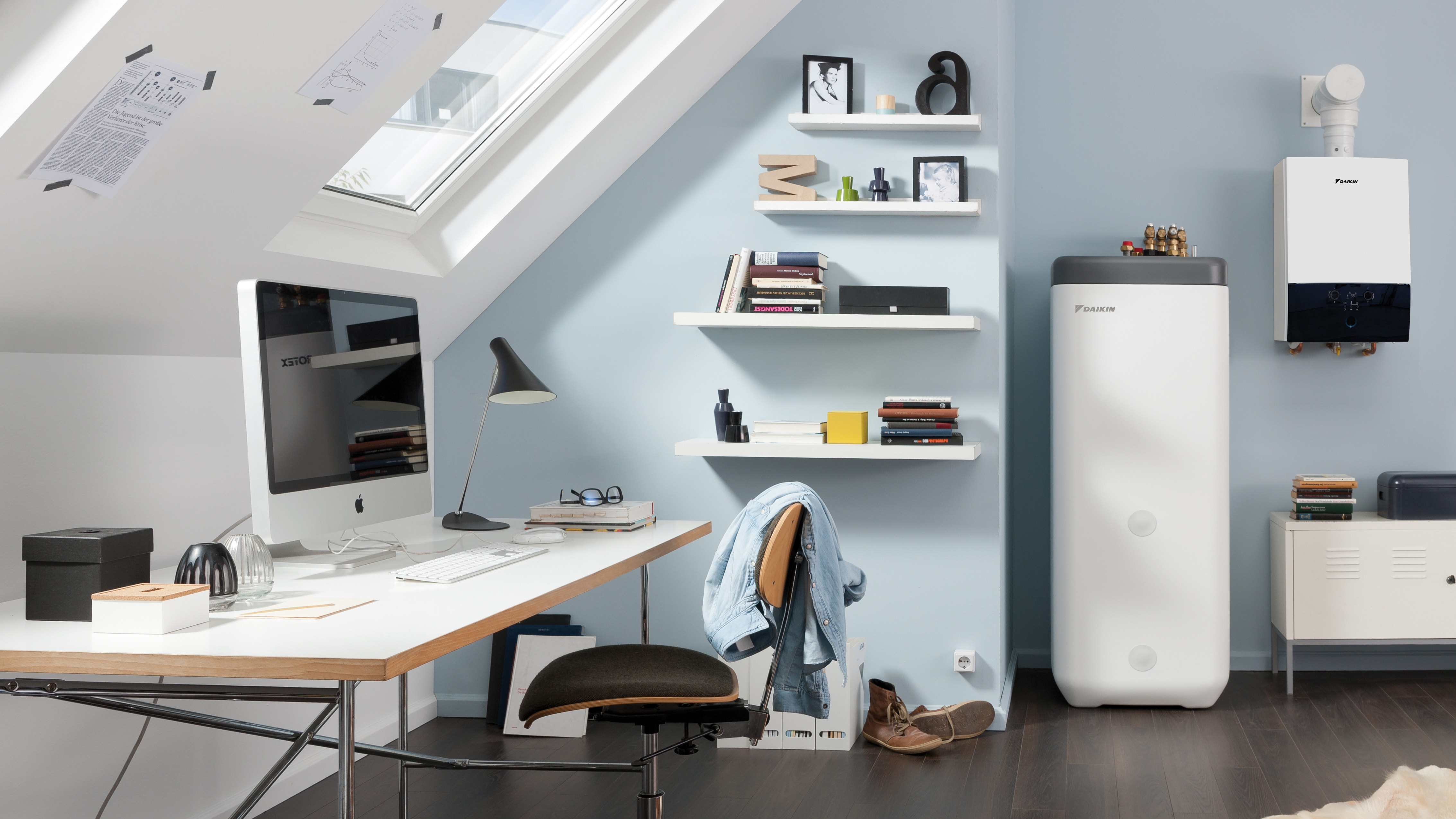 Daikin warmwatertank geïnstalleerd in slaapzaal