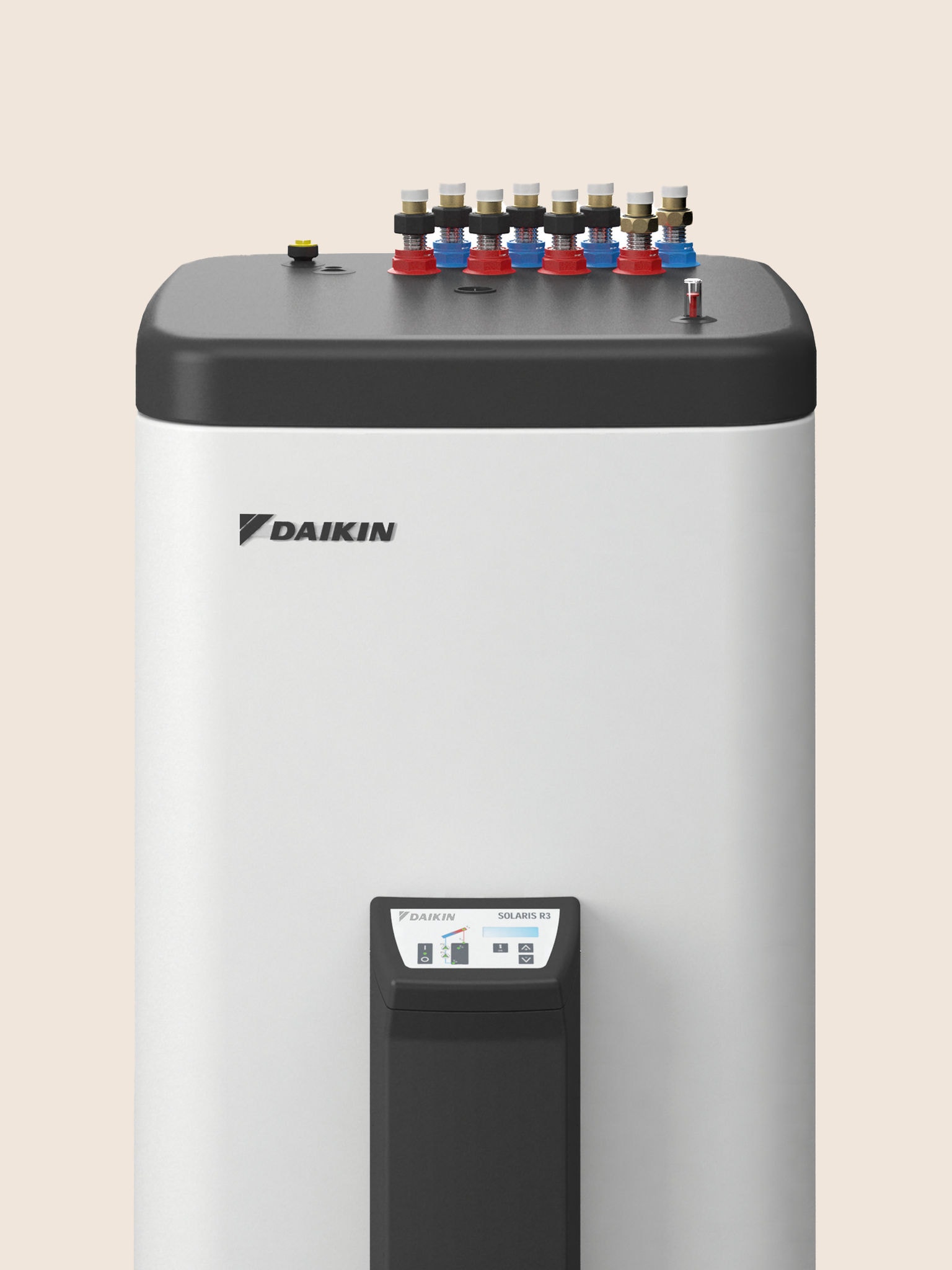 Vooraanzicht Daikin Altherma thermische opslagtank